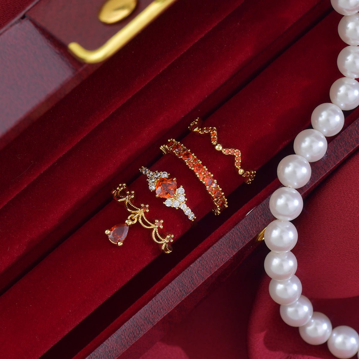 Scarlet Suzanne Ring - Gold - Plated - Abbott Atelier