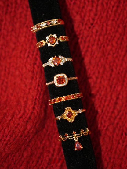 Scarlet Suzanne Ring - Gold - Plated - Abbott Atelier