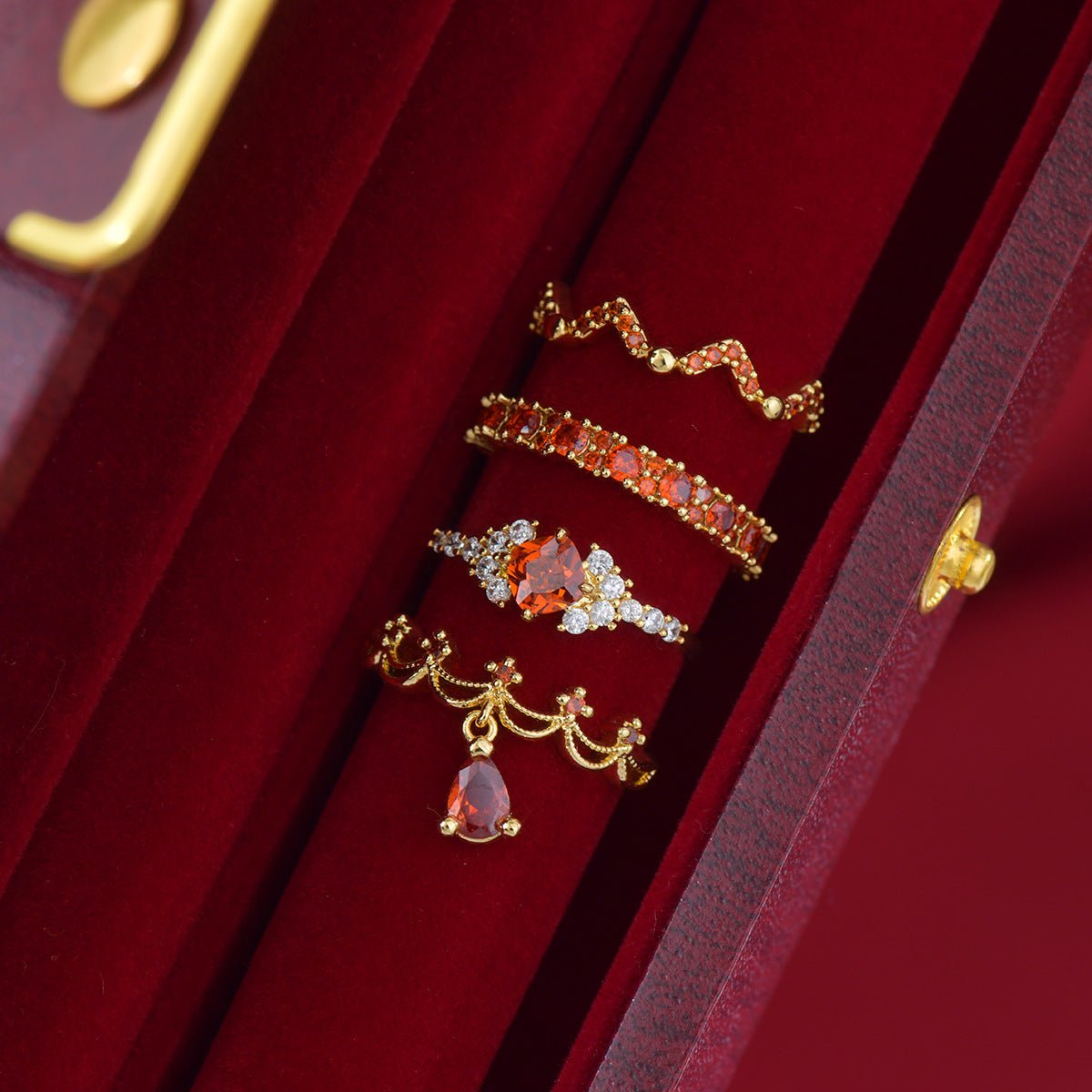 Scarlet Suzanne Ring - Gold - Plated - Abbott Atelier