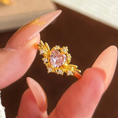 Seraphine Heart Ring - Gold - Plated - Abbott Atelier