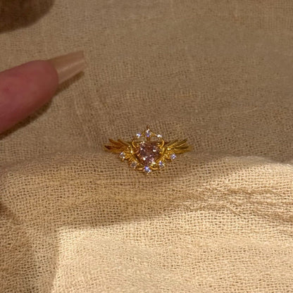 Seraphine Heart Ring - Gold - Plated - Abbott Atelier