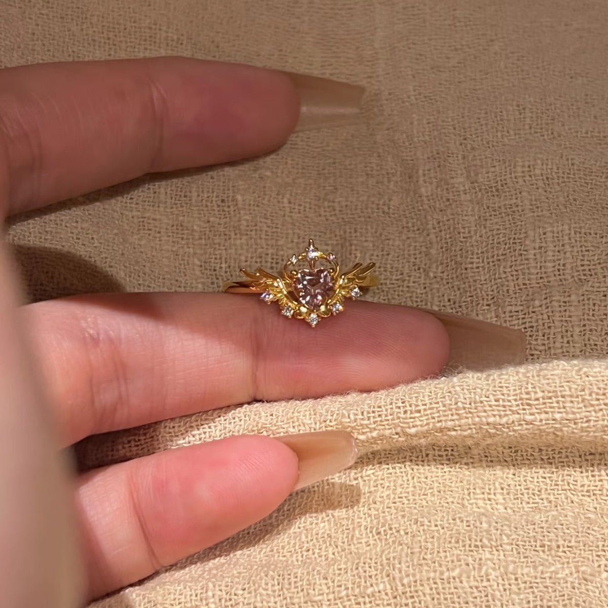 Seraphine Heart Ring - Gold - Plated - Abbott Atelier