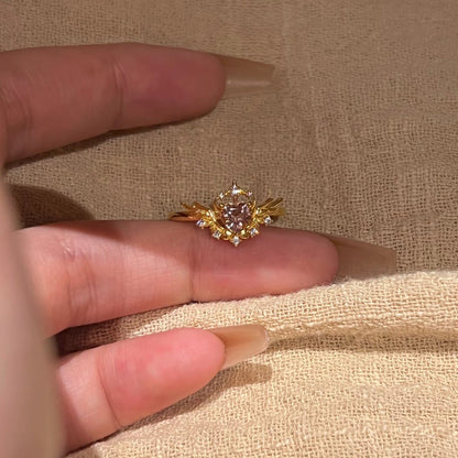 Seraphine Heart Ring - Gold - Plated - Abbott Atelier