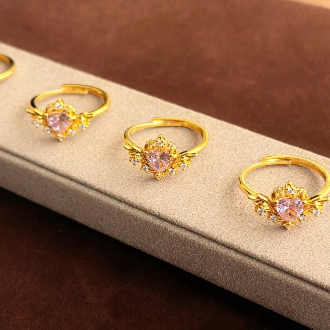 Seraphine Heart Ring - Gold - Plated - Abbott Atelier