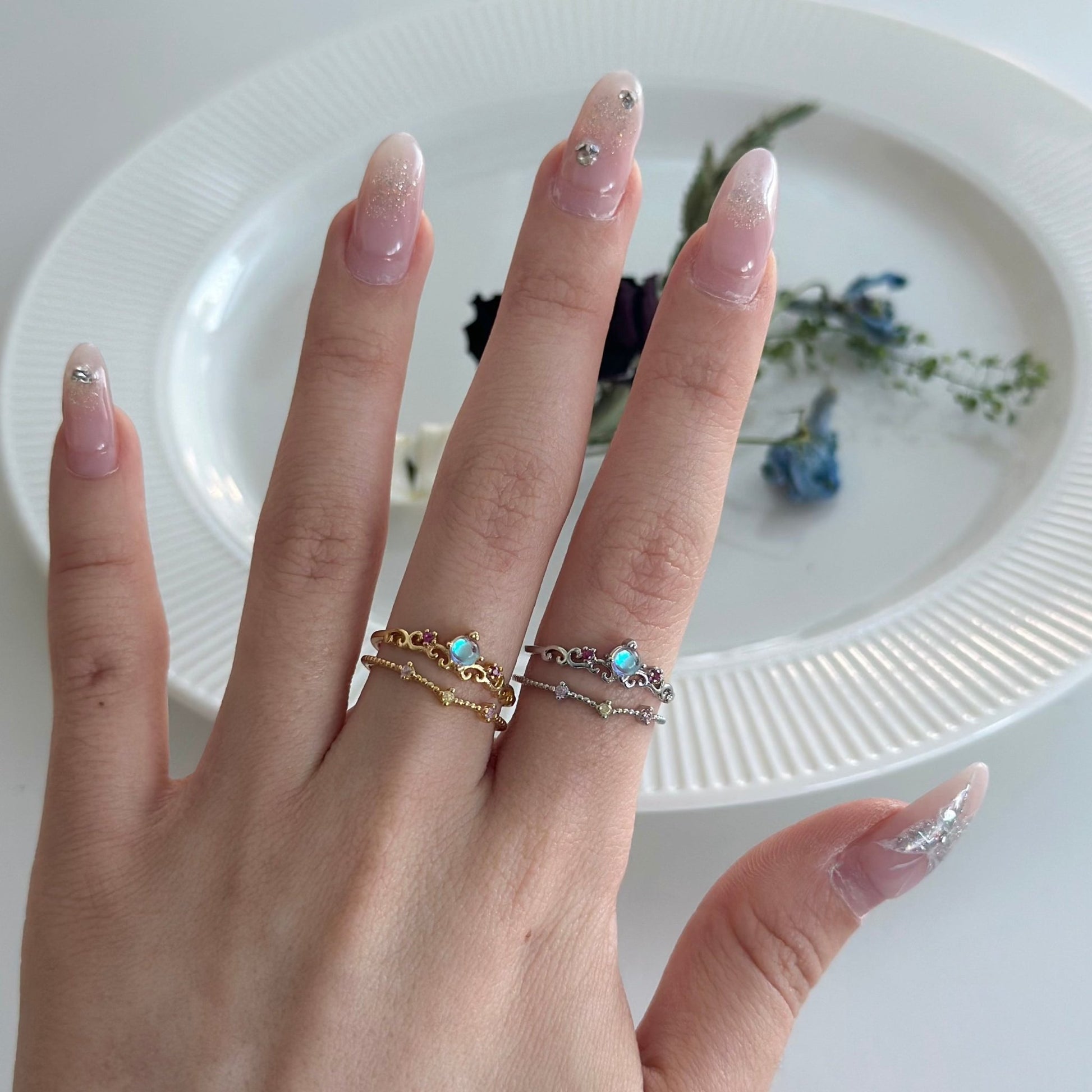 Silver Aurora Ring - Gretchen - Gold - Plated - Abbott Atelier