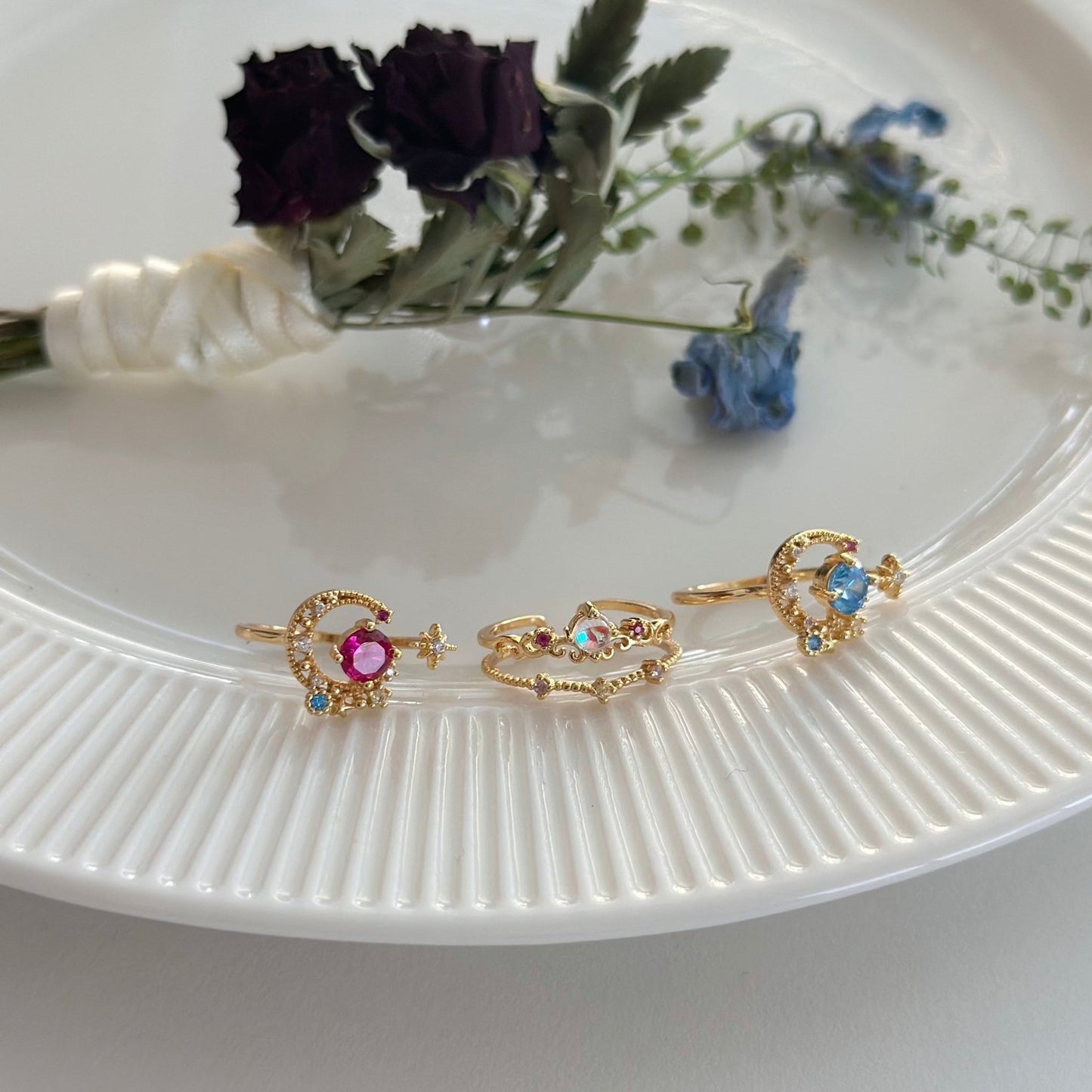 Silver Aurora Ring - Gretchen - Gold - Plated - Abbott Atelier