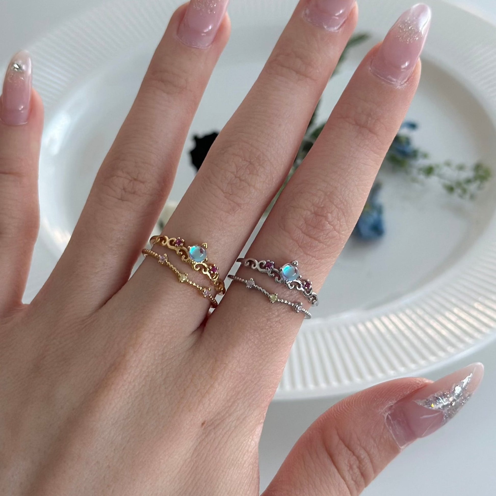 Silver Aurora Ring - Gretchen - Gold - Plated - Abbott Atelier