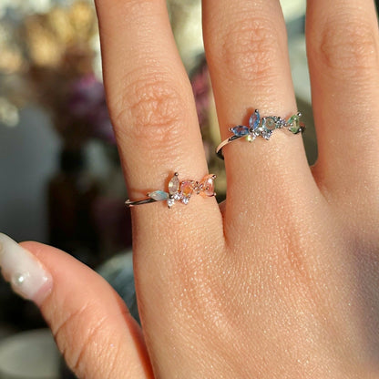 Silver Butterfly Ring - Becky - Gold - Plated - Abbott Atelier