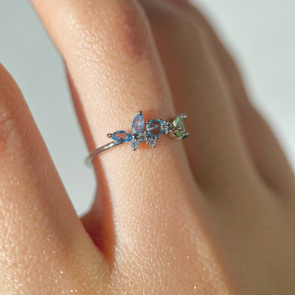 Silver Butterfly Ring - Becky - Gold - Plated - Abbott Atelier