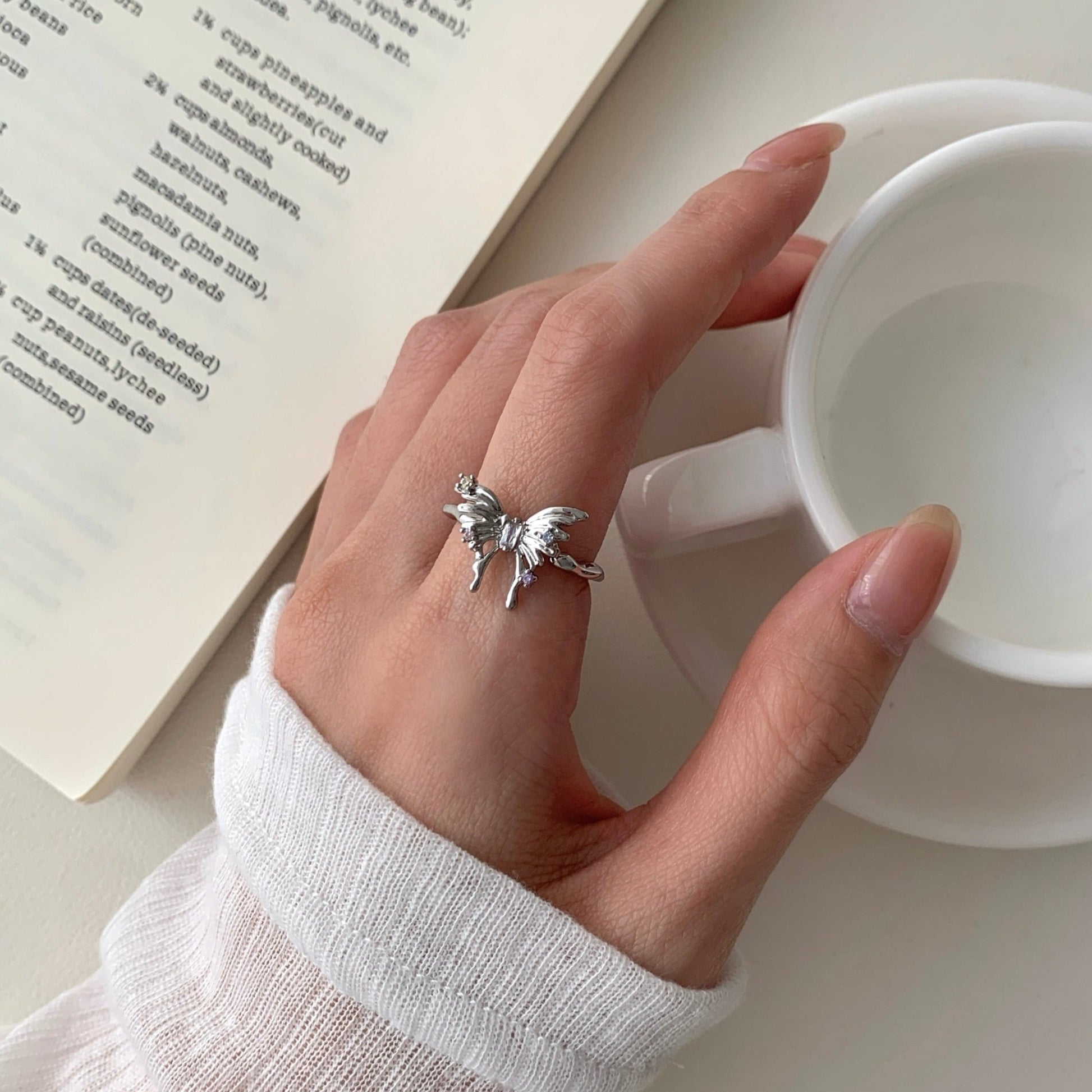 Silver Butterfly Ring - Lana - Gold - Plated - Abbott Atelier