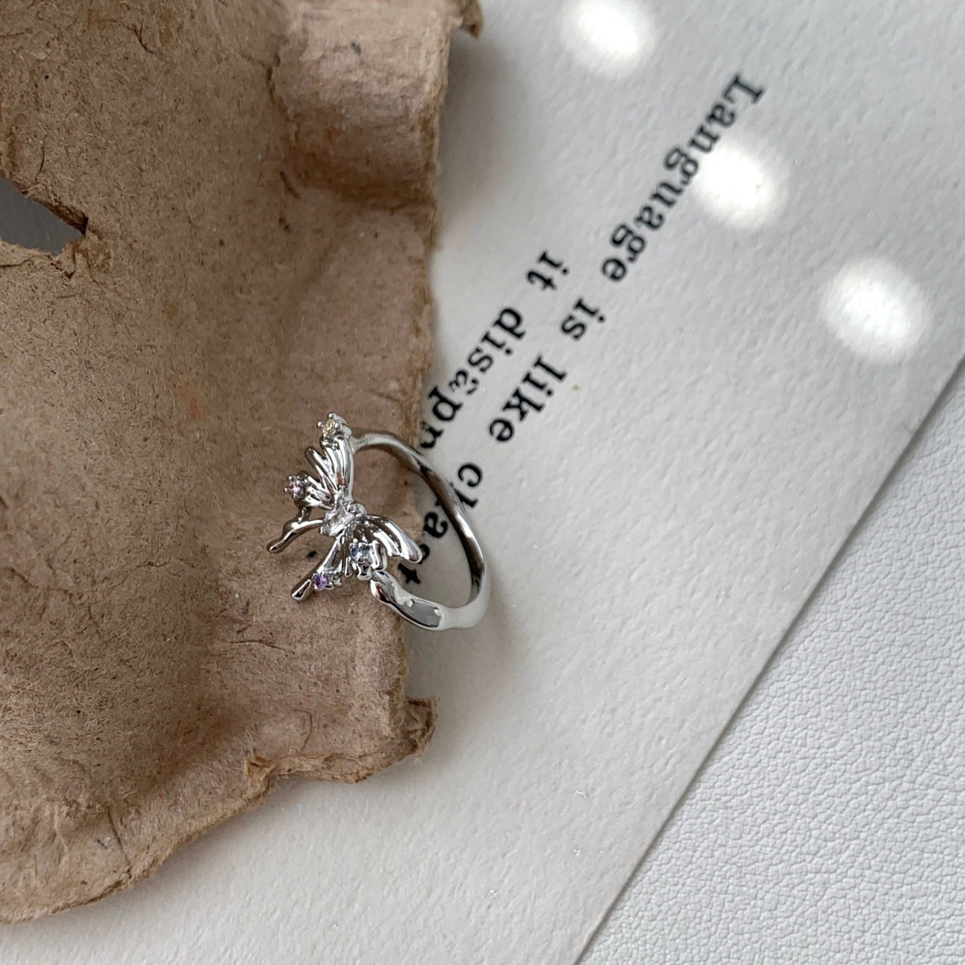 Silver Butterfly Ring - Lana - Gold - Plated - Abbott Atelier