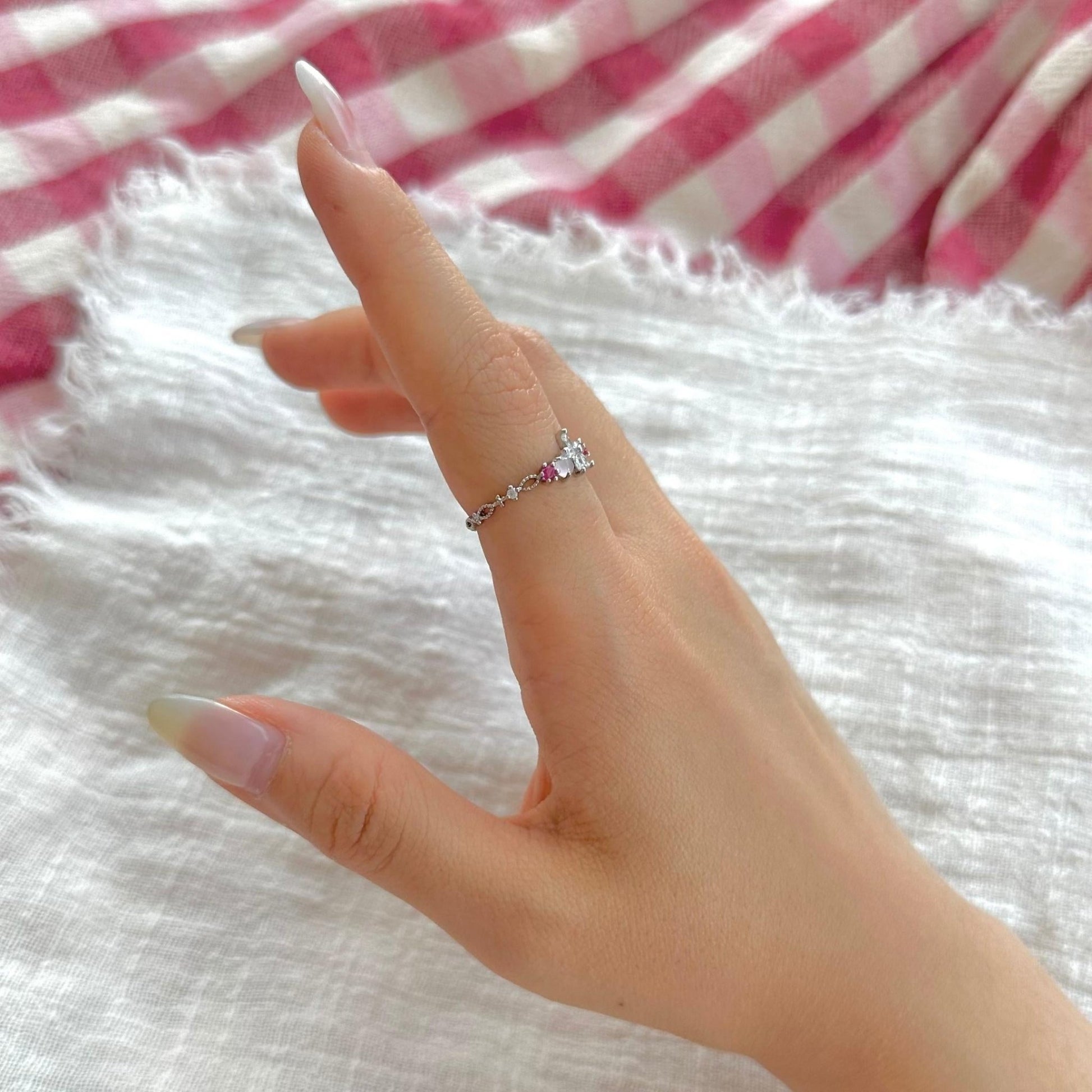 Silver Flower Ring - Riley - Gold - Plated - Abbott Atelier