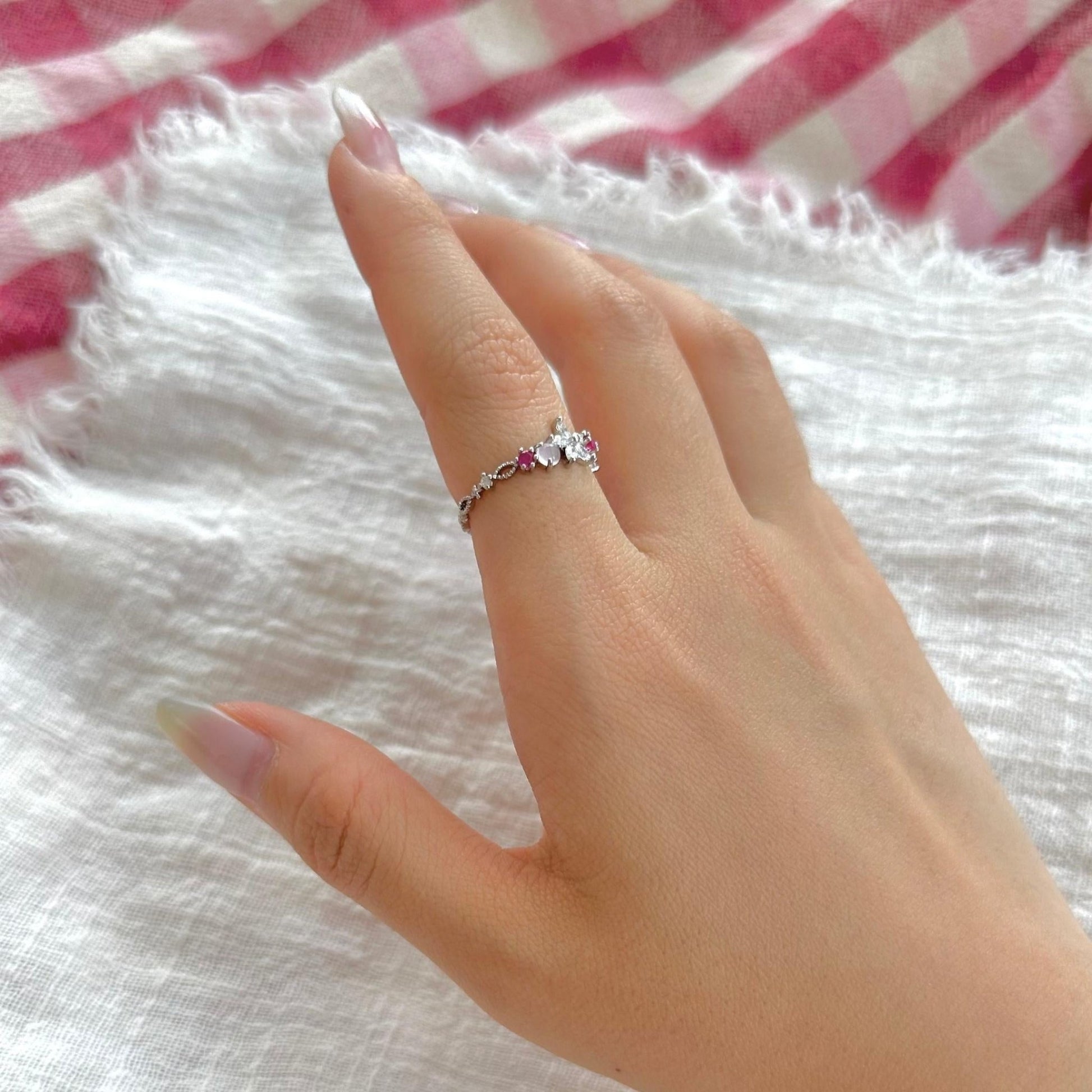 Silver Flower Ring - Riley - Gold - Plated - Abbott Atelier