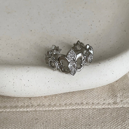 Silver Iris Ring - Gold - Plated - Abbott Atelier