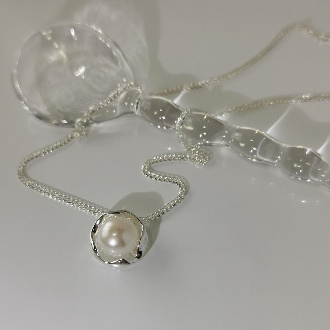 Silver Pearl Necklace - Ella - Gold Plated - Abbott Atelier