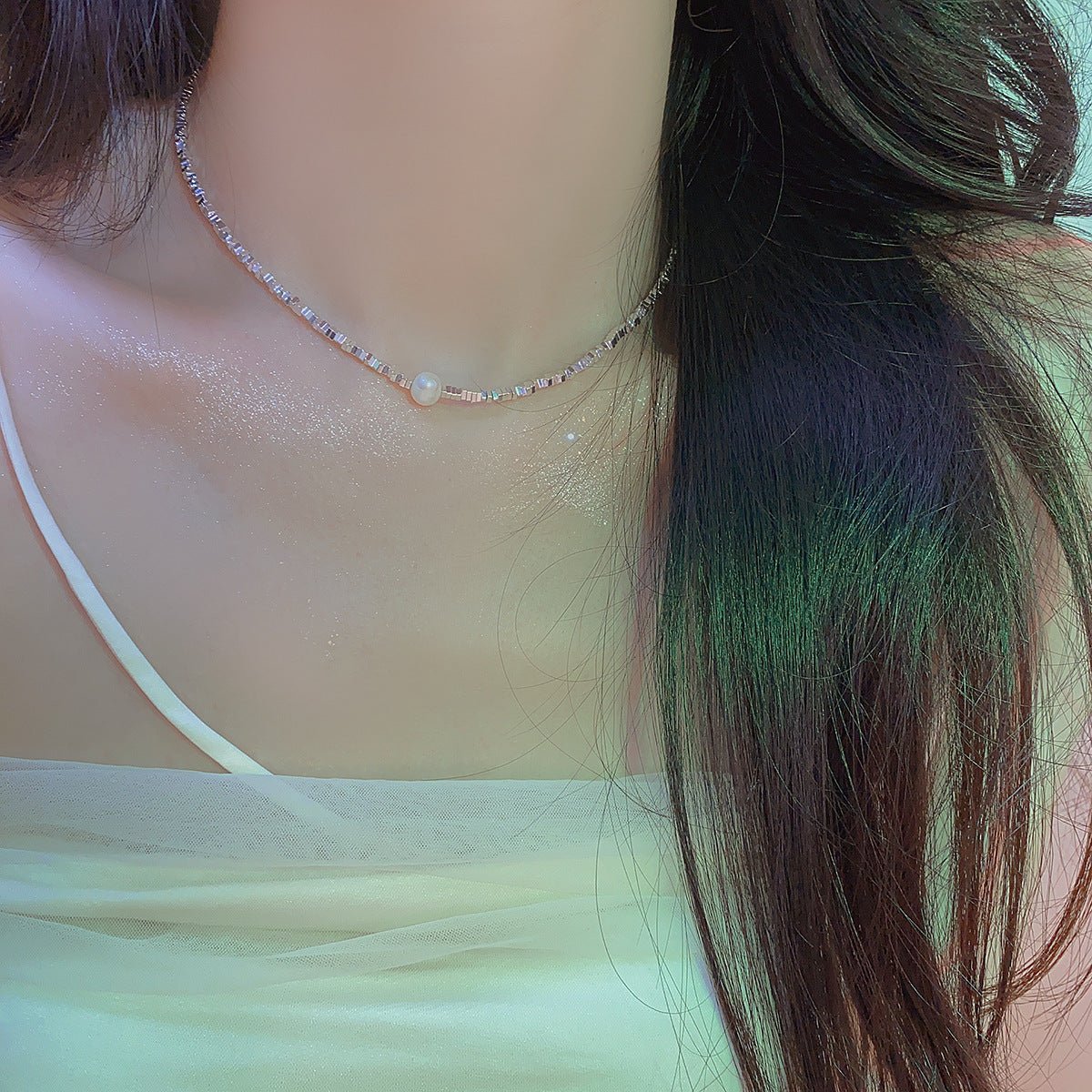 Silver Pearl Necklace - Gold - Plated - Abbott Atelier