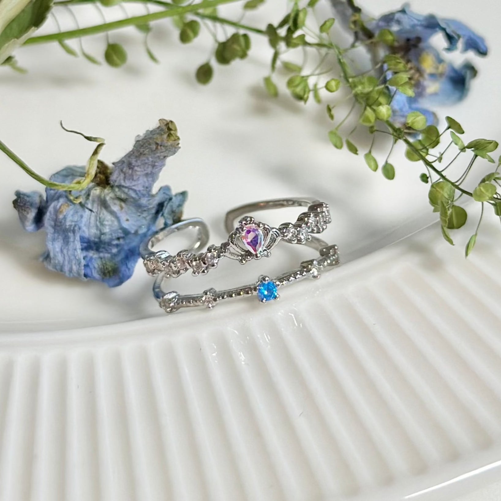Silver Tiara Ring - Valentina - Gold - Plated - Abbott Atelier