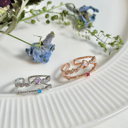Silver Tiara Ring - Valentina - Gold - Plated - Abbott Atelier