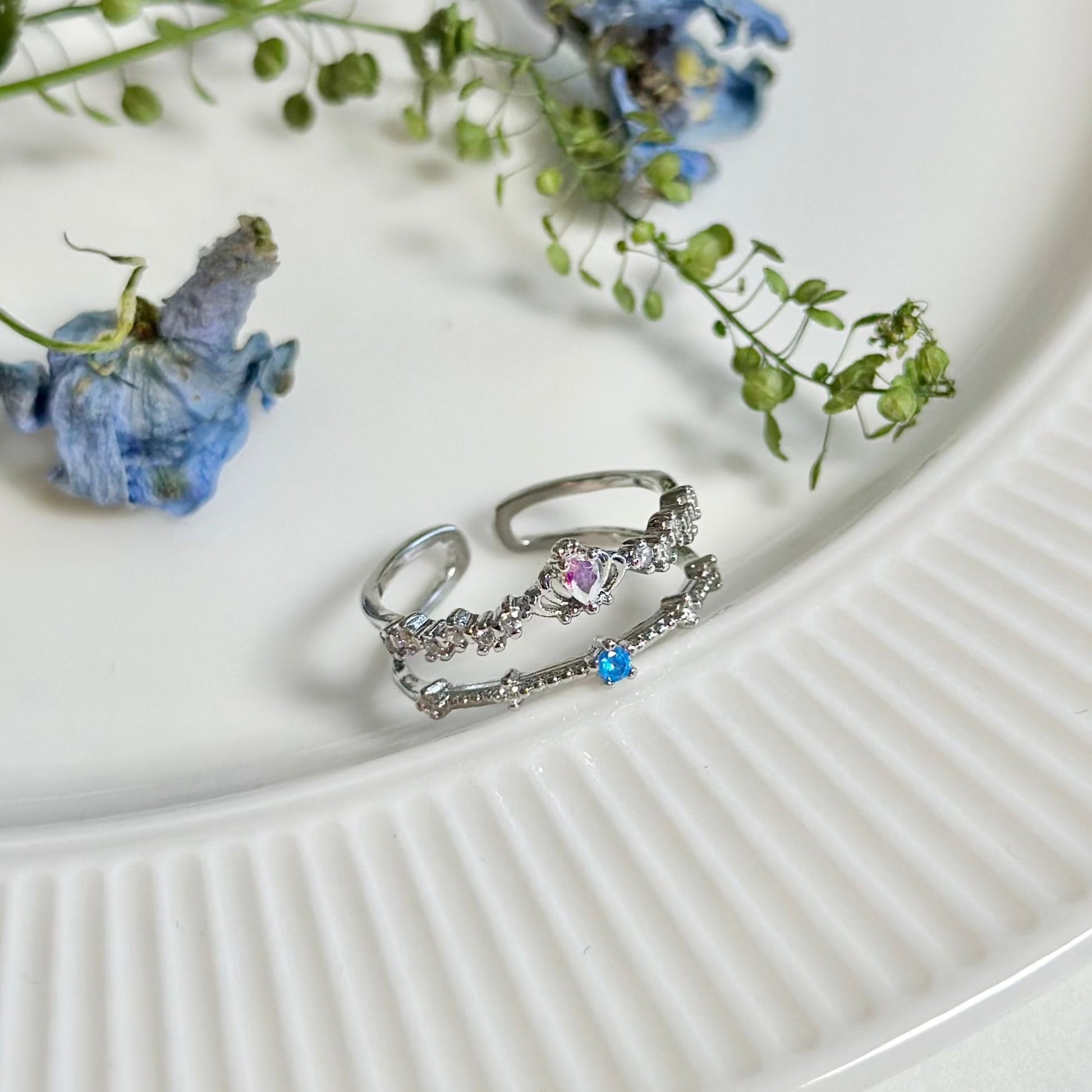 Silver Tiara Ring - Valentina - Gold - Plated - Abbott Atelier
