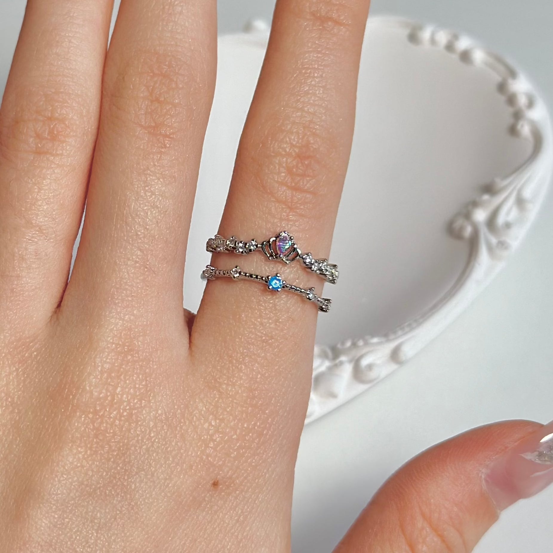 Silver Tiara Ring - Valentina - Gold - Plated - Abbott Atelier