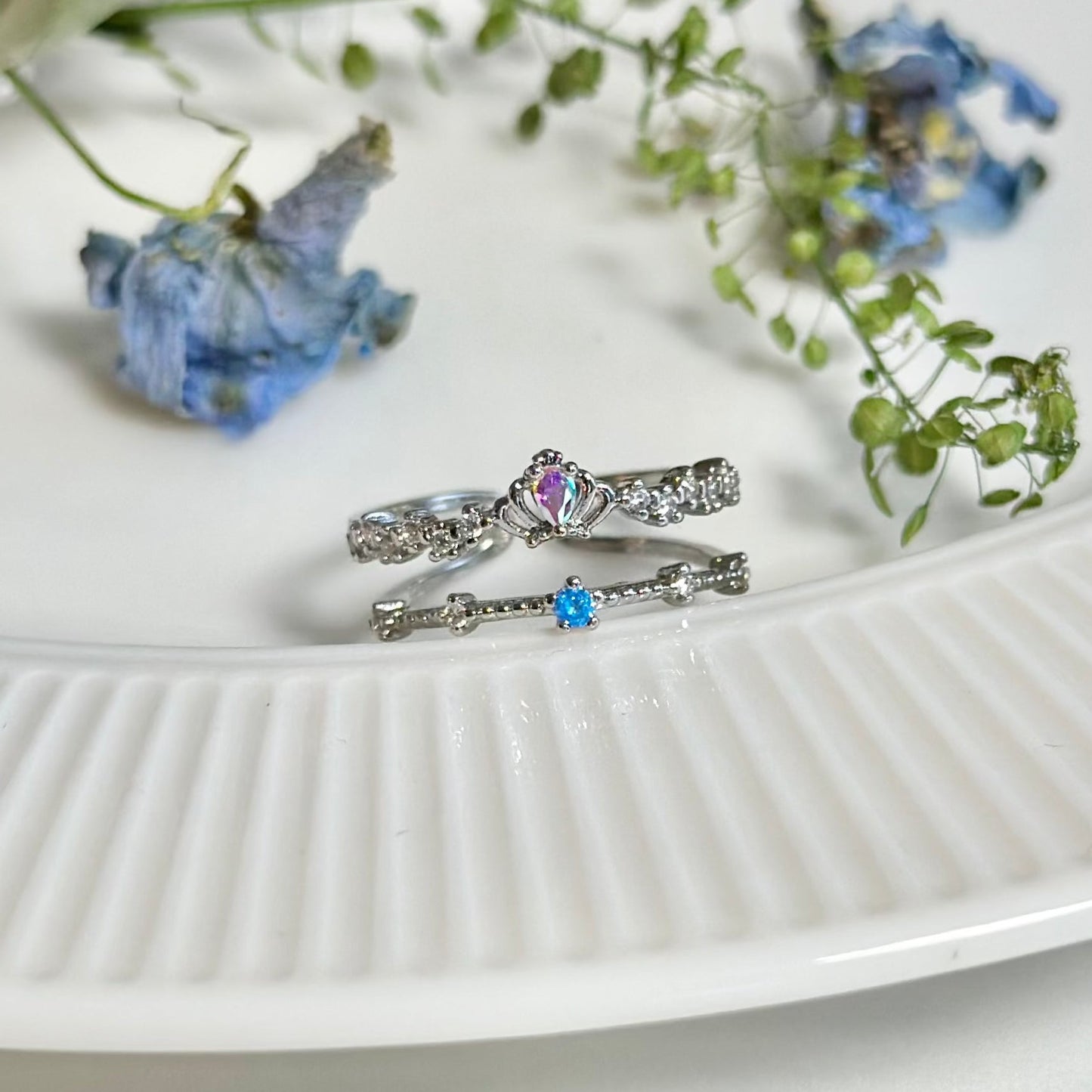 Silver Tiara Ring - Valentina - Gold - Plated - Abbott Atelier