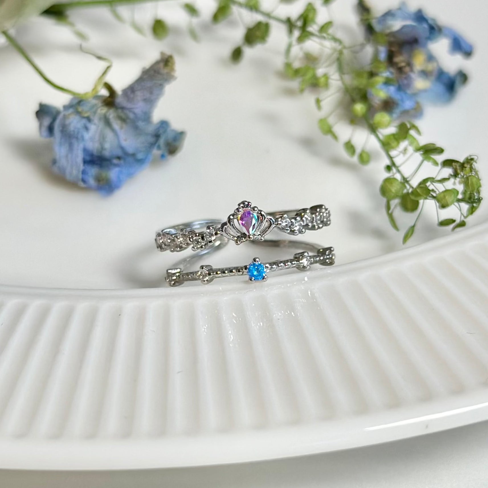Silver Tiara Ring - Valentina - Gold - Plated - Abbott Atelier