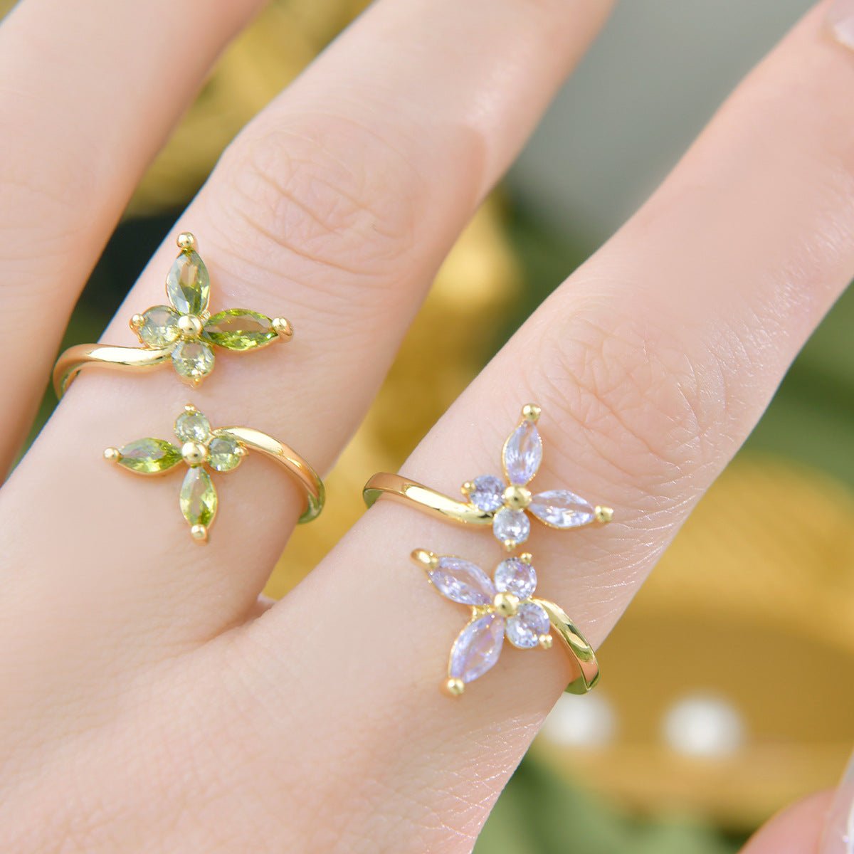 Snowlight Butterfly Ring - Gold - Plated - Abbott Atelier