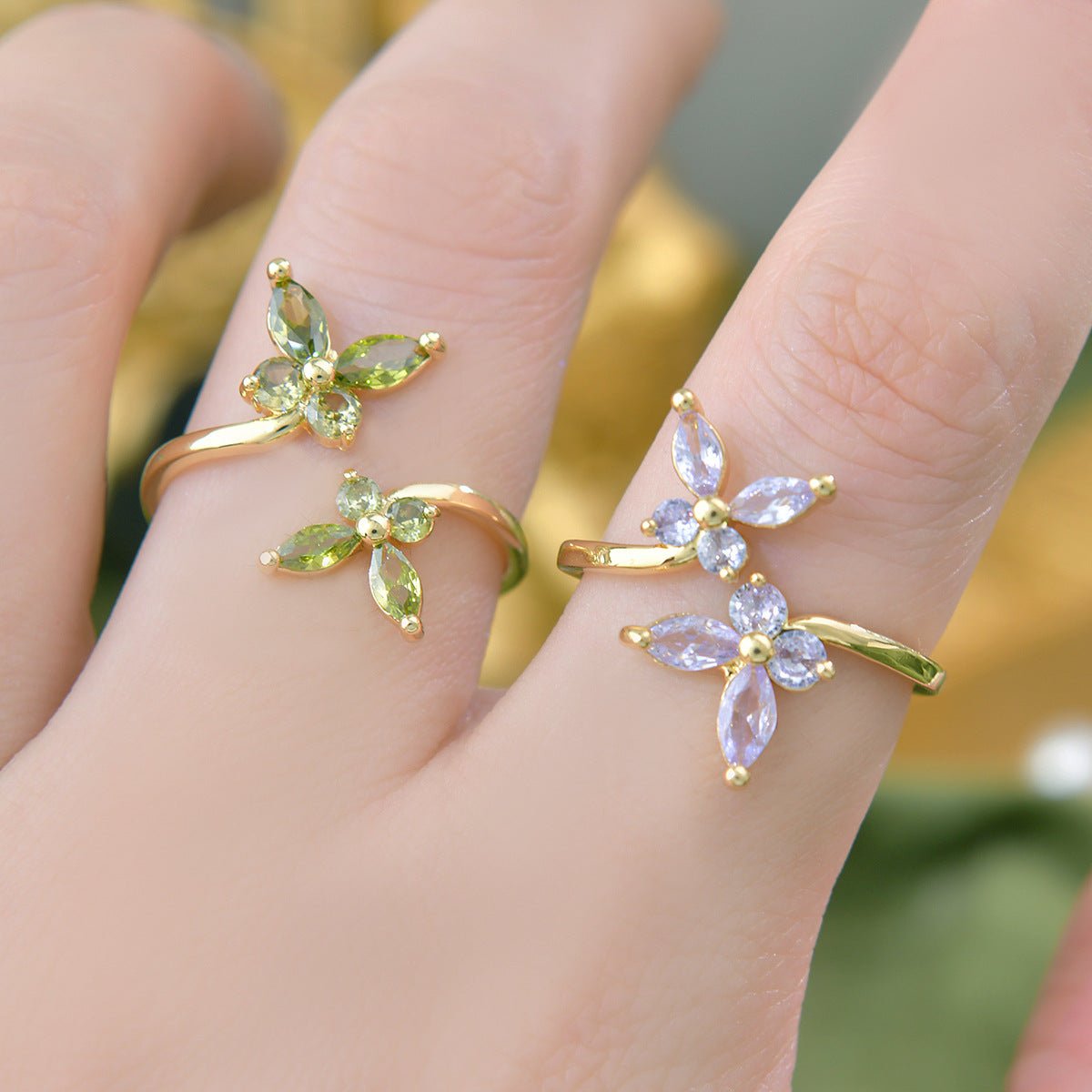 Snowlight Butterfly Ring - Gold - Plated - Abbott Atelier