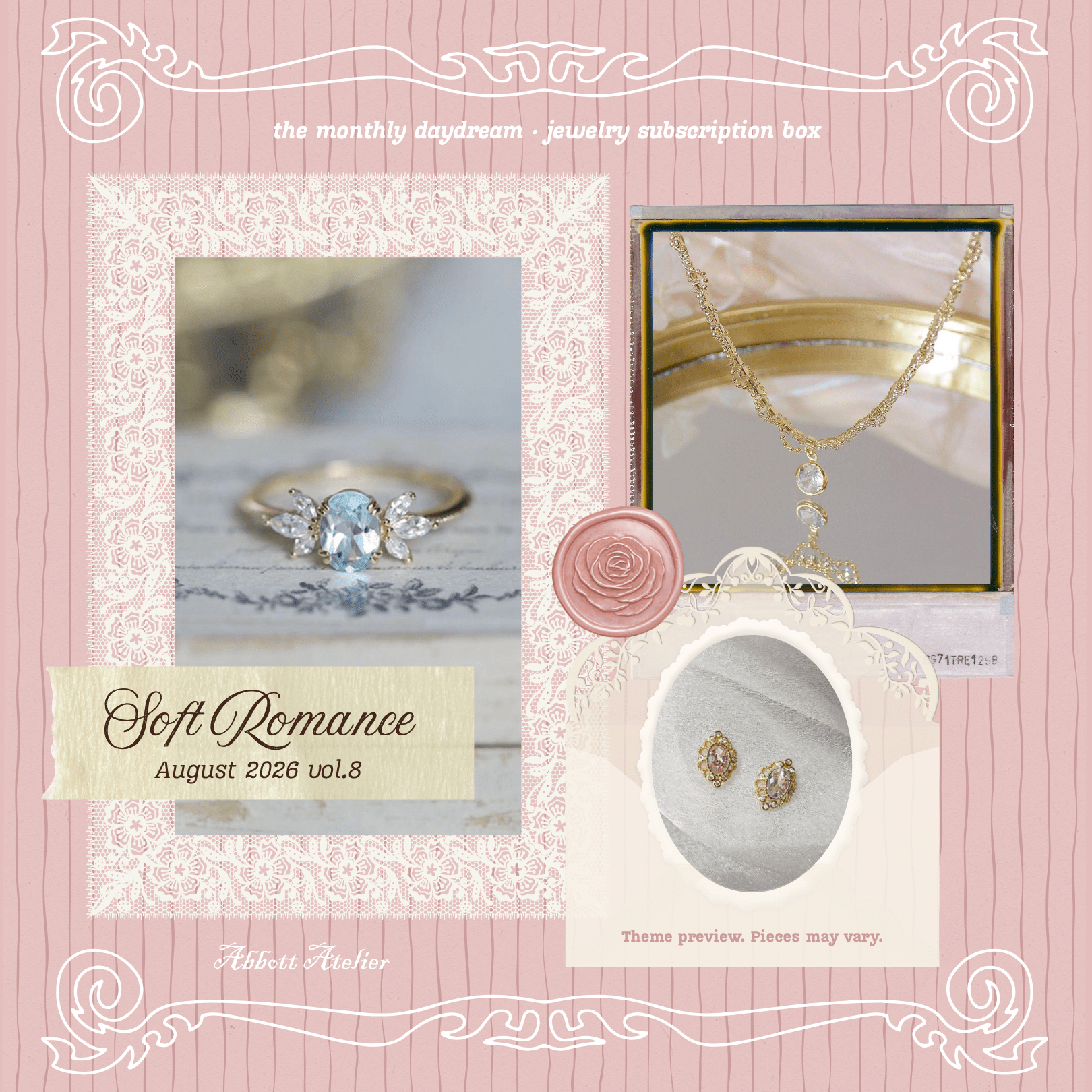 Sparkle Club: The Monthly Daydream (Jewelry Subscription Box) - Abbott Atelier - Abbott Atelier
