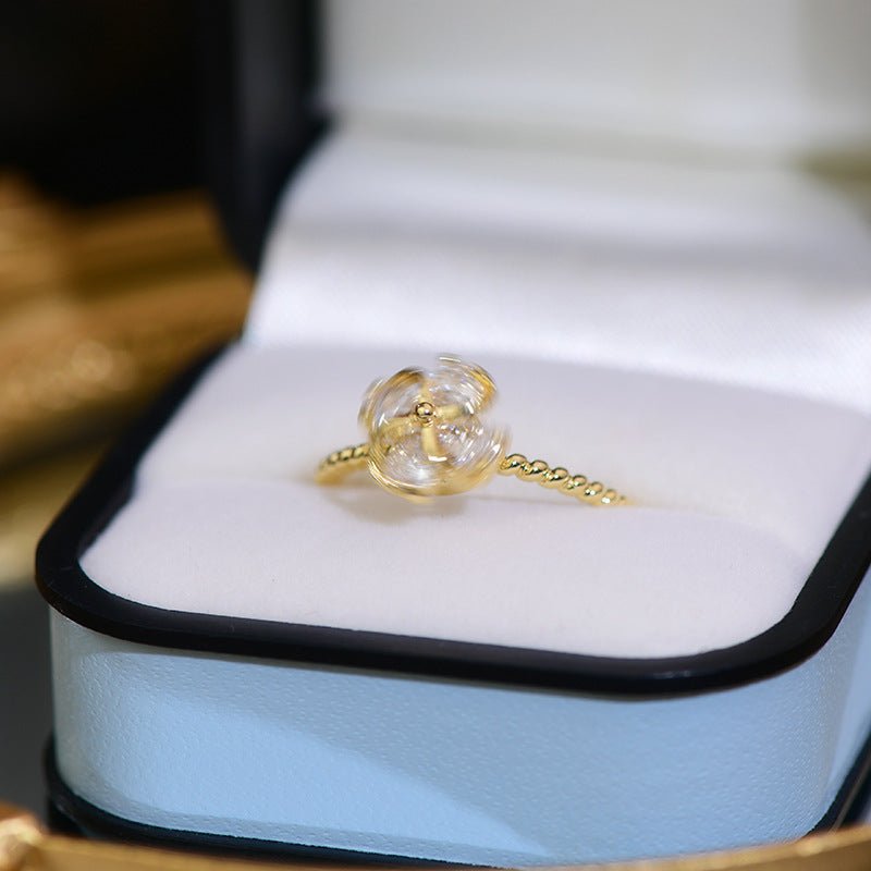 Spinning Flower Ring - Gold - Plated - Abbott Atelier