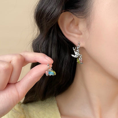 Spring Bird Quartz Earrings - Hypoallergenic - Abbott Atelier