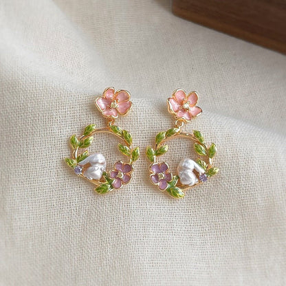 Springflower Bunny Earrings - Hypoallergenic - Abbott Atelier
