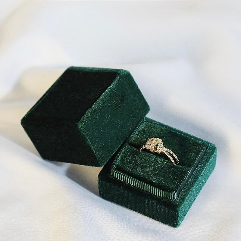 Square Ring Box in Green - Abbott Atelier - Abbott Atelier