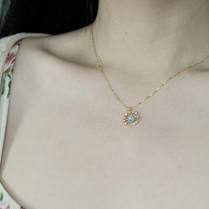 Starlit Aurora Necklace (Solid Silver) - Abbott Atelier - Abbott Atelier