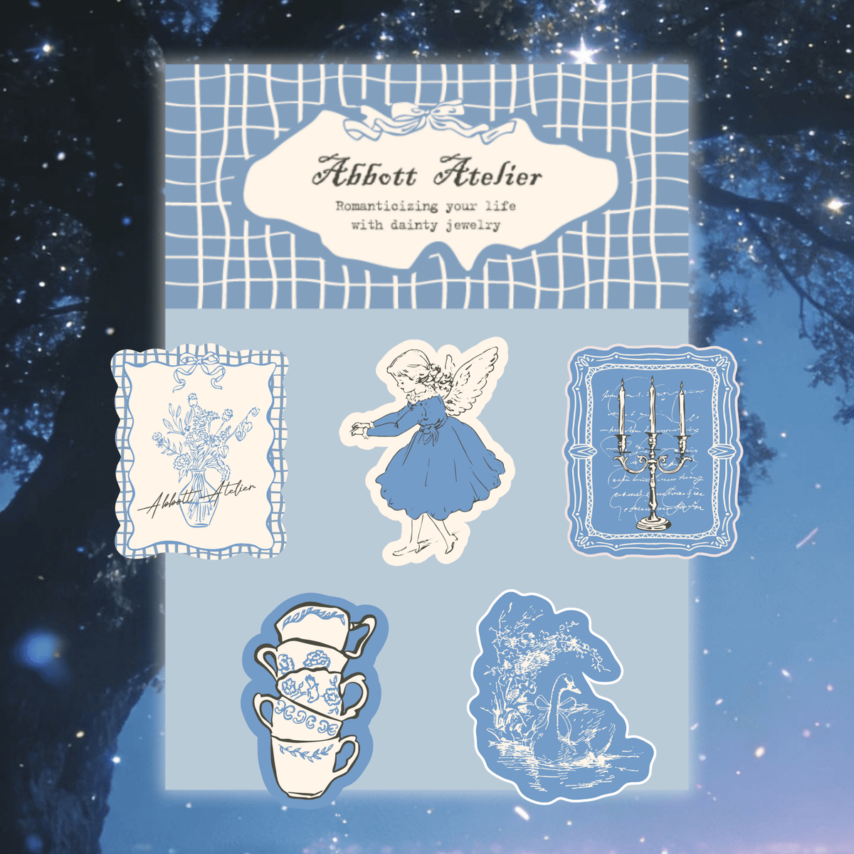 Sticker Pack (Blue) - Abbott Atelier - Abbott Atelier