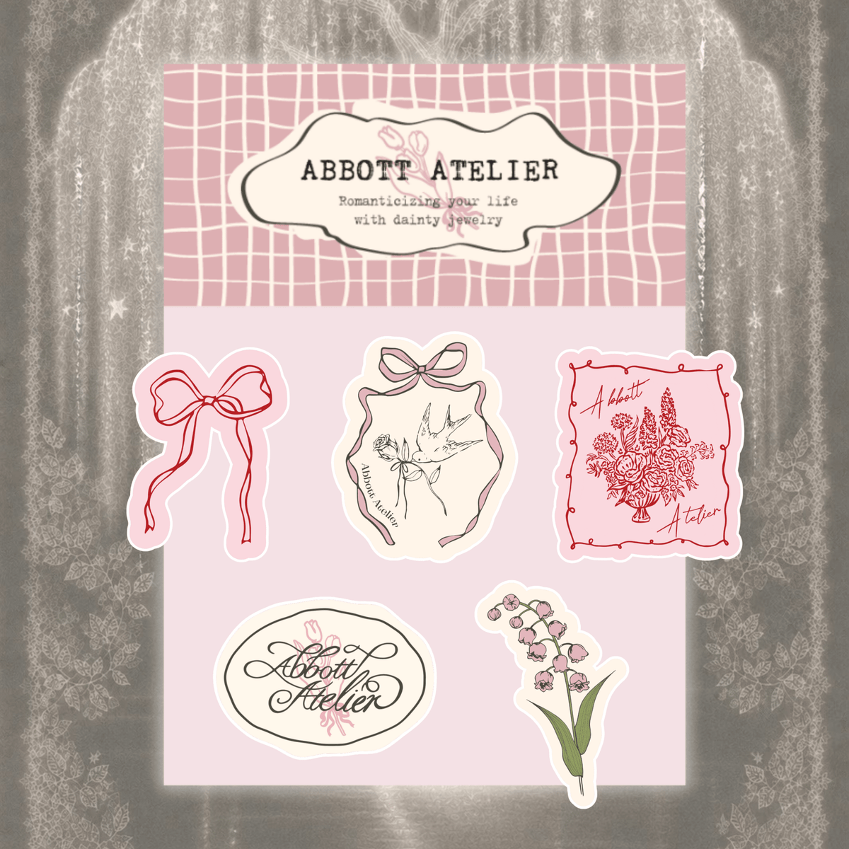Sticker Pack (Pink) - Abbott Atelier - Abbott Atelier