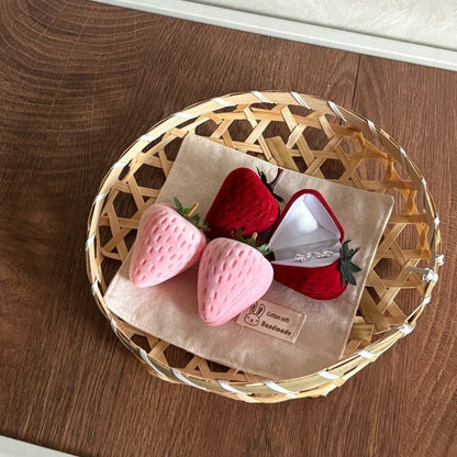 Strawberry Jewelry Box in Red - Abbott Atelier - Abbott Atelier