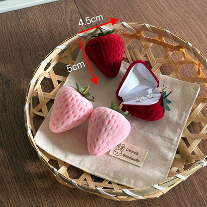 Strawberry Jewelry Box in Red - Abbott Atelier - Abbott Atelier