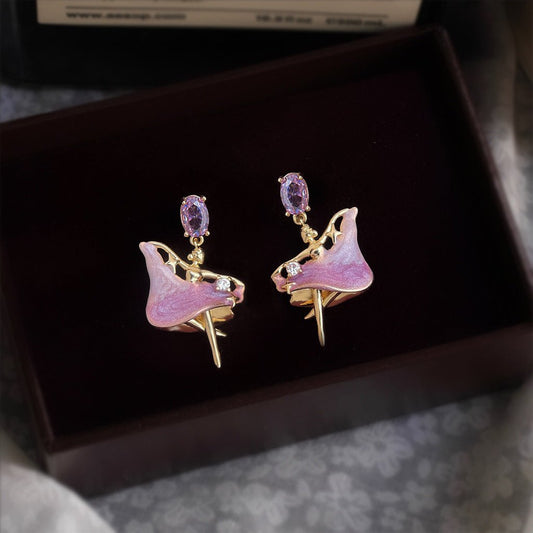 Sugarplum Ballerina Earrings - Hypoallergenic - Abbott Atelier