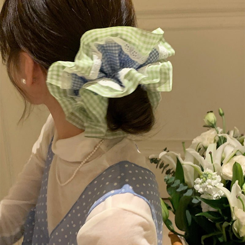 Summer Gingham Scrunchie - For Hair - Abbott Atelier