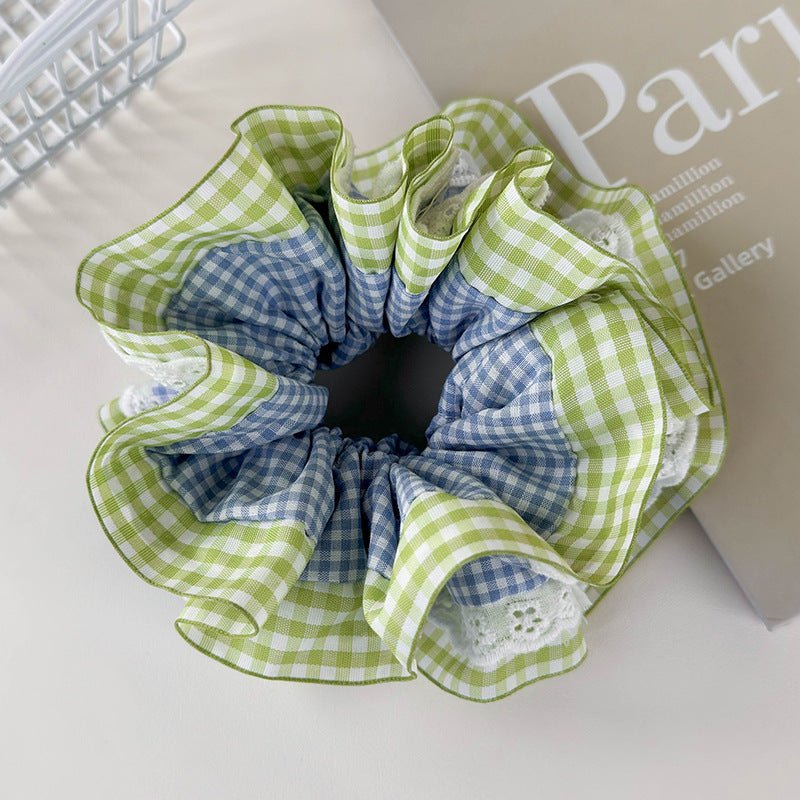 Summer Gingham Scrunchie - For Hair - Abbott Atelier