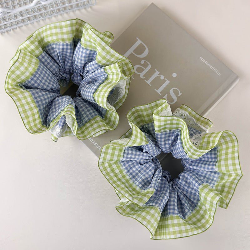 Summer Gingham Scrunchie - For Hair - Abbott Atelier
