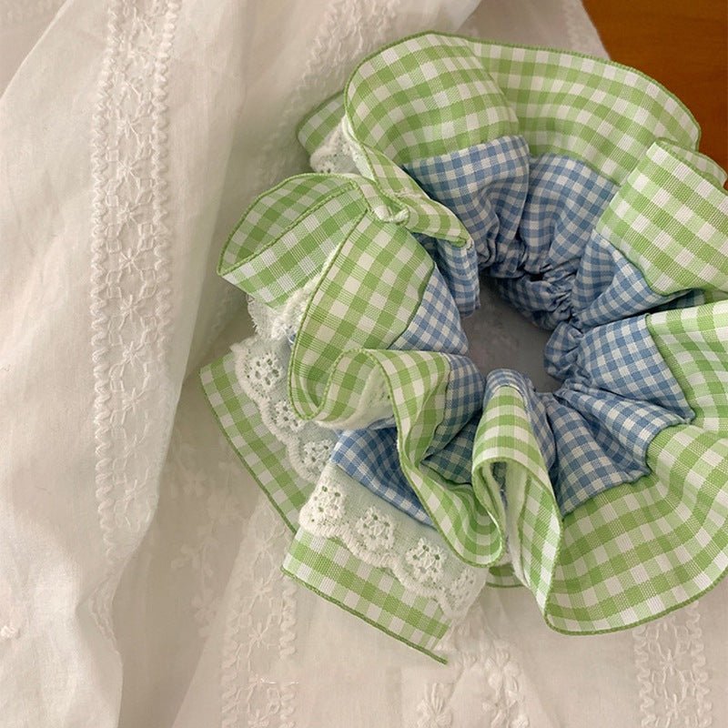 Summer Gingham Scrunchie - For Hair - Abbott Atelier