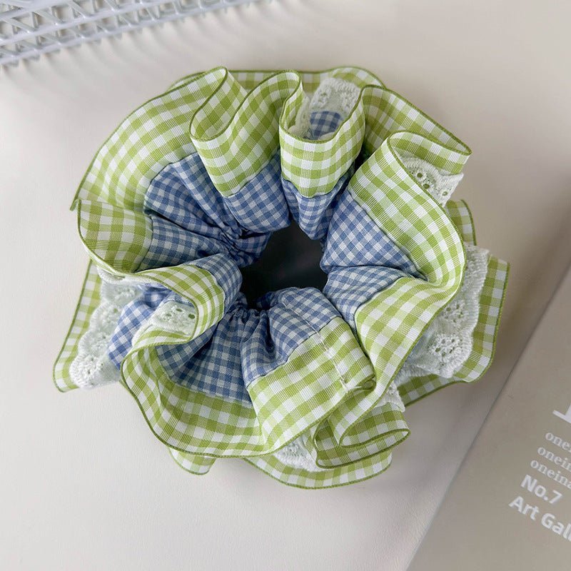 Summer Gingham Scrunchie - For Hair - Abbott Atelier