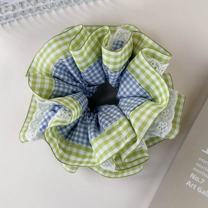 Summer Gingham Scrunchie - For Hair - Abbott Atelier