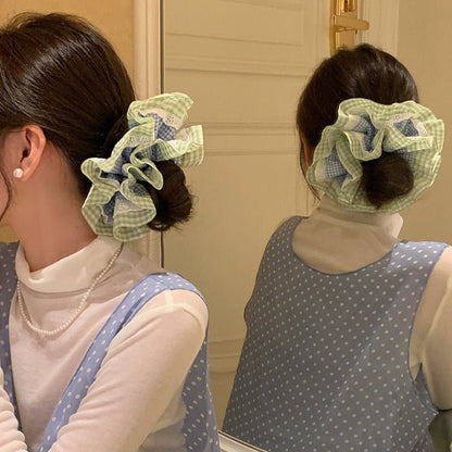 Summer Gingham Scrunchie - For Hair - Abbott Atelier