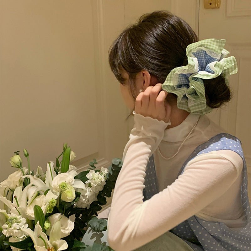 Summer Gingham Scrunchie - For Hair - Abbott Atelier