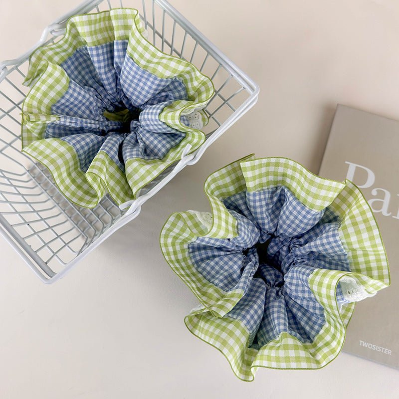 Summer Gingham Scrunchie - For Hair - Abbott Atelier