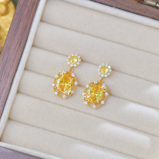 Sunshine Butterfly Drop Earrings - Gold Plated - Abbott Atelier
