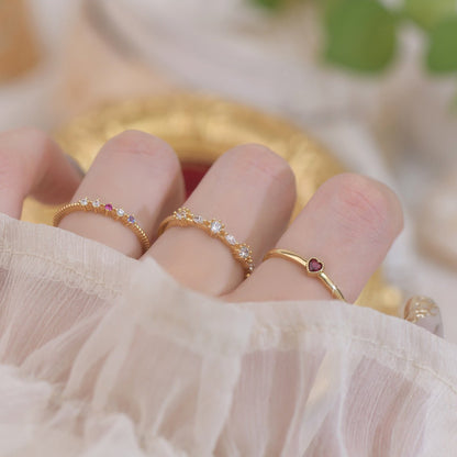 Sweet Love Ring Set - Gold - Plated - Abbott Atelier